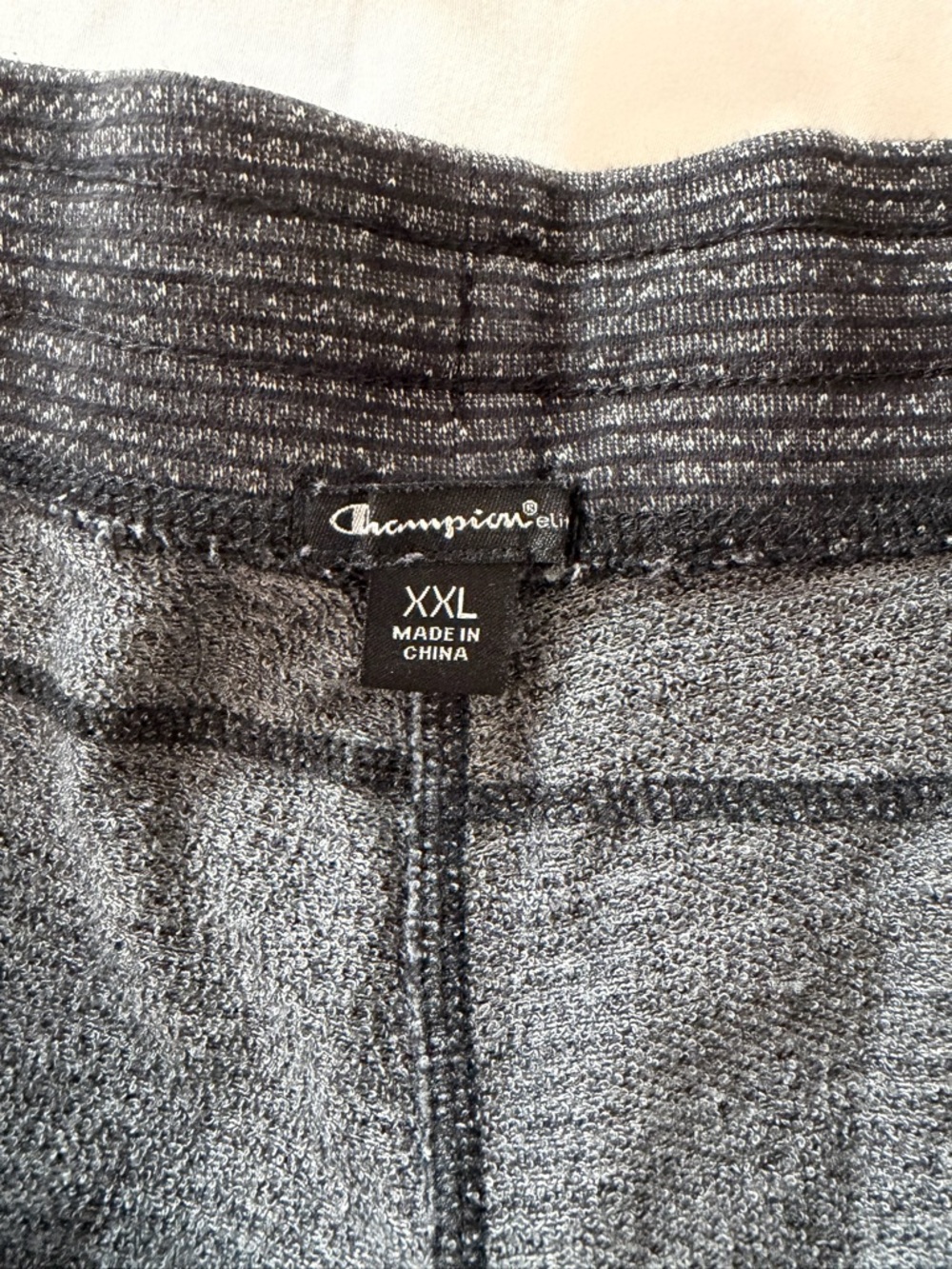 Bundle 3 Champion Gray Ribbed Waistband Terry Sweatpants